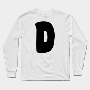 Letter D Long Sleeve T-Shirt